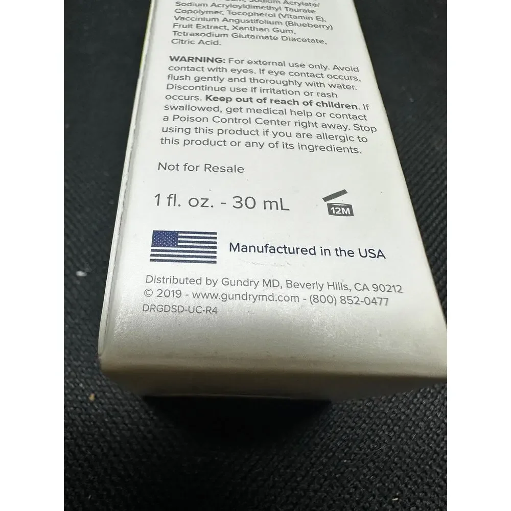 SEALED Gundry MD Polyphenol Dark Spot Remover 1 oz 2018